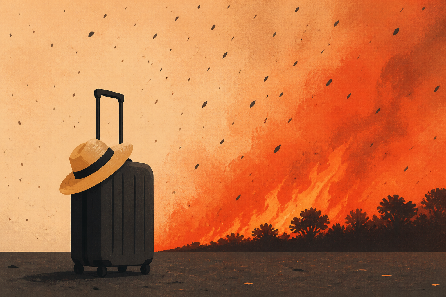 ‘Ash fell from the sky’: Tourists describe fleeing ‘apocalyptic’ wildfires in France
