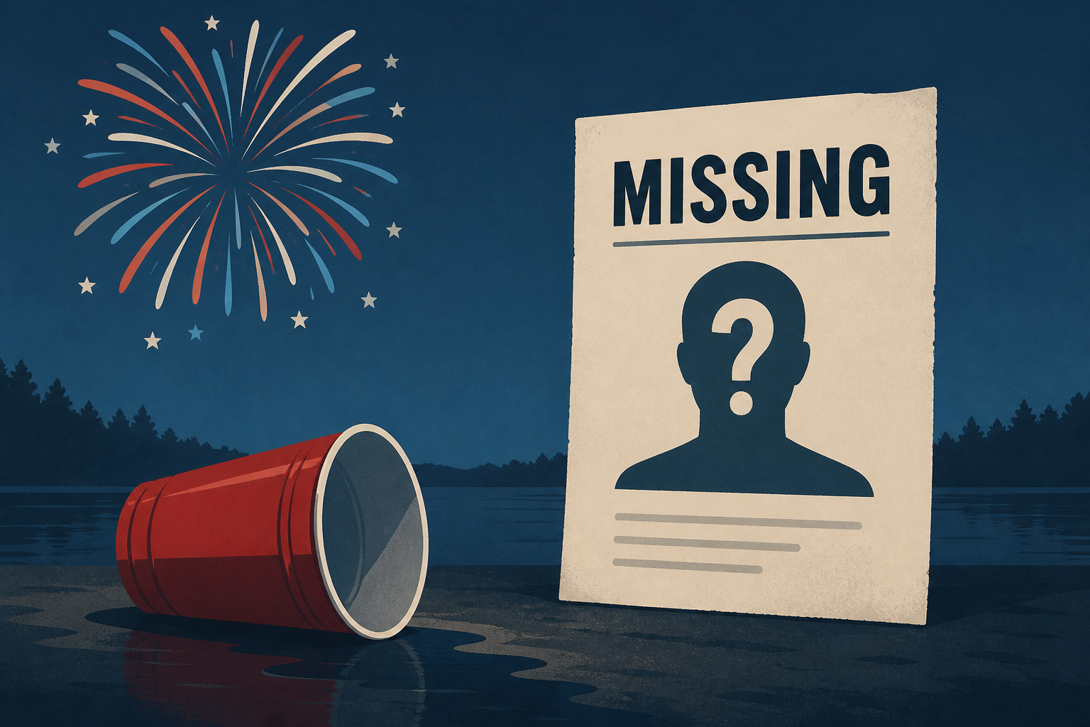 Nolan Wells went missing after drinking heavily on July 4