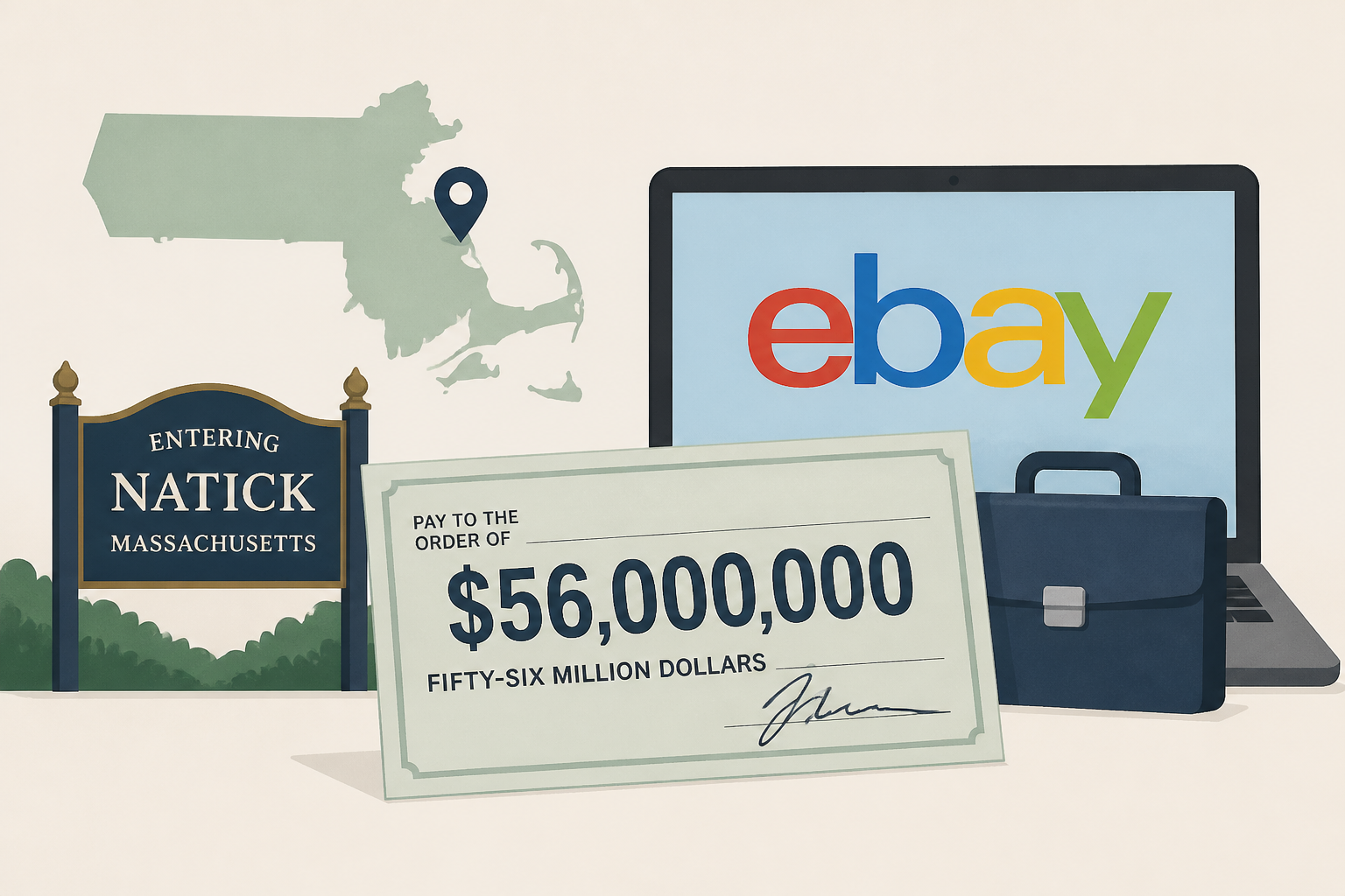 Natick couple gets eBay and former execs to pay $56 million