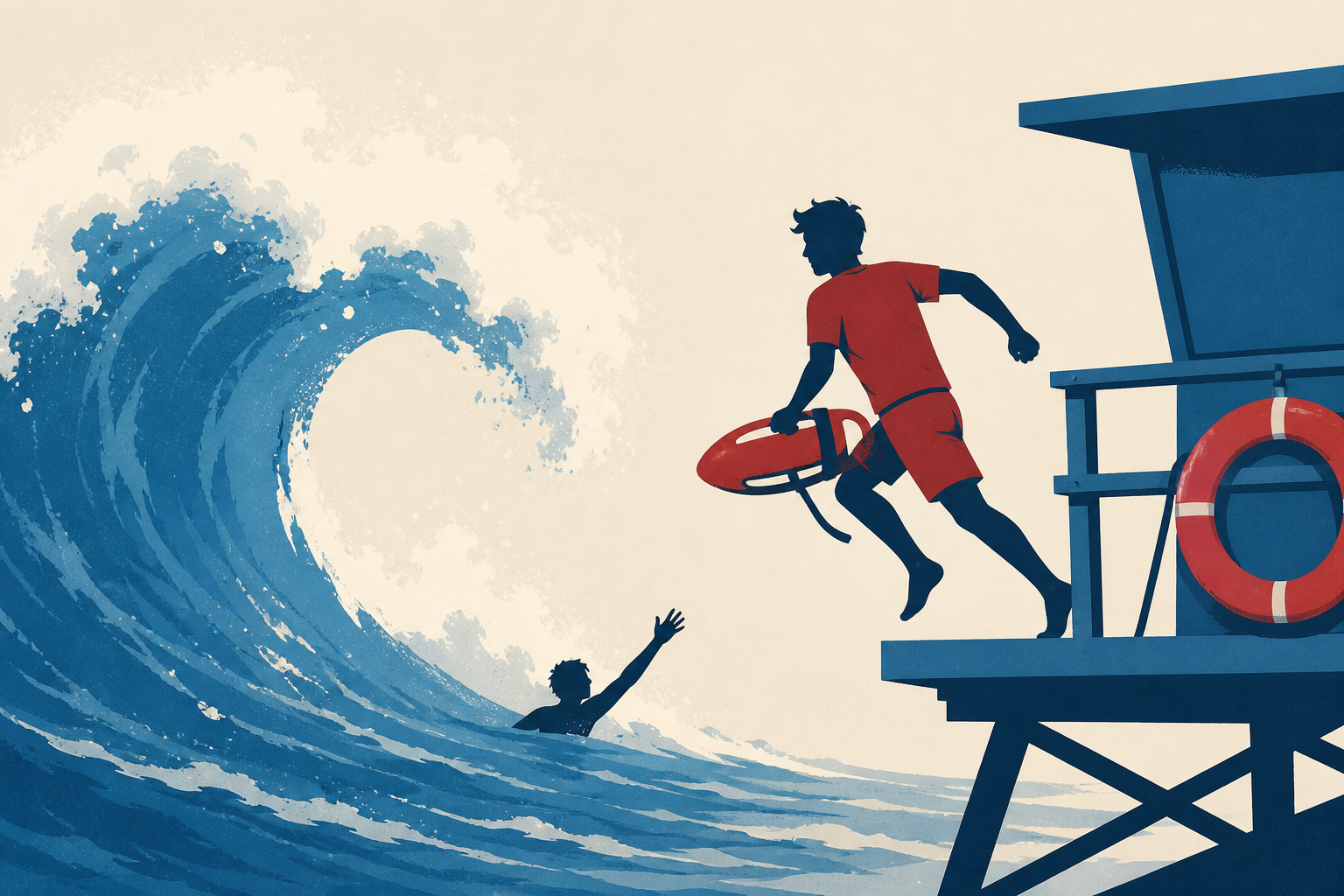 Teen lifeguard braves massive waves to rescue boy at Calif. beach