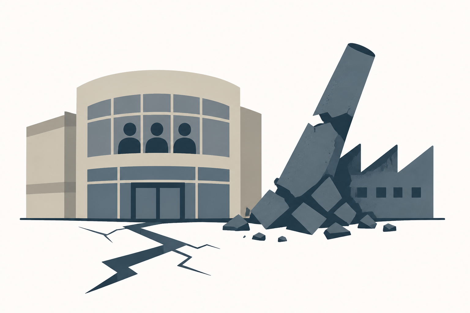People trapped in Japanese mall hit by earthquake, with others missing after factory chimney collapse
