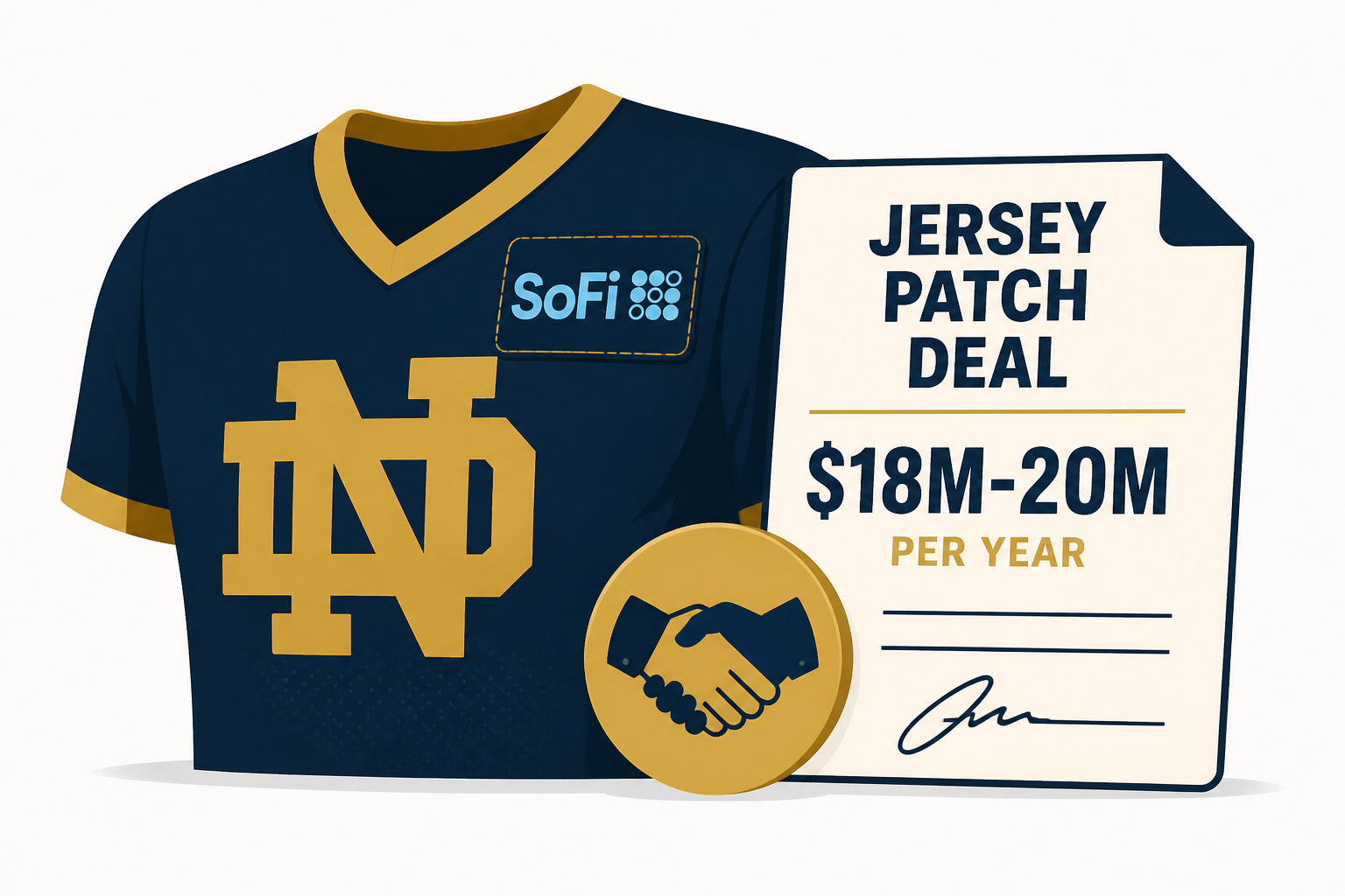 Notre Dame announces jersey patch deal with SoFi worth $18M-20M per year: Source