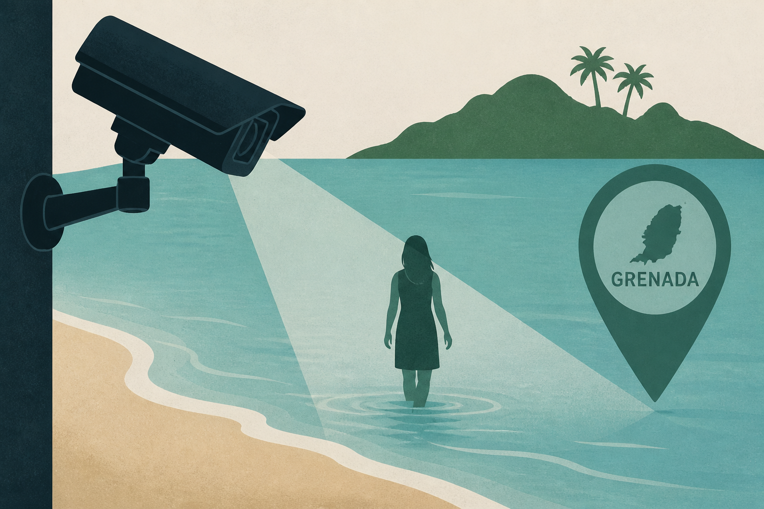 Surveillance video shows missing Cary woman entering water in Grenada before disappearance