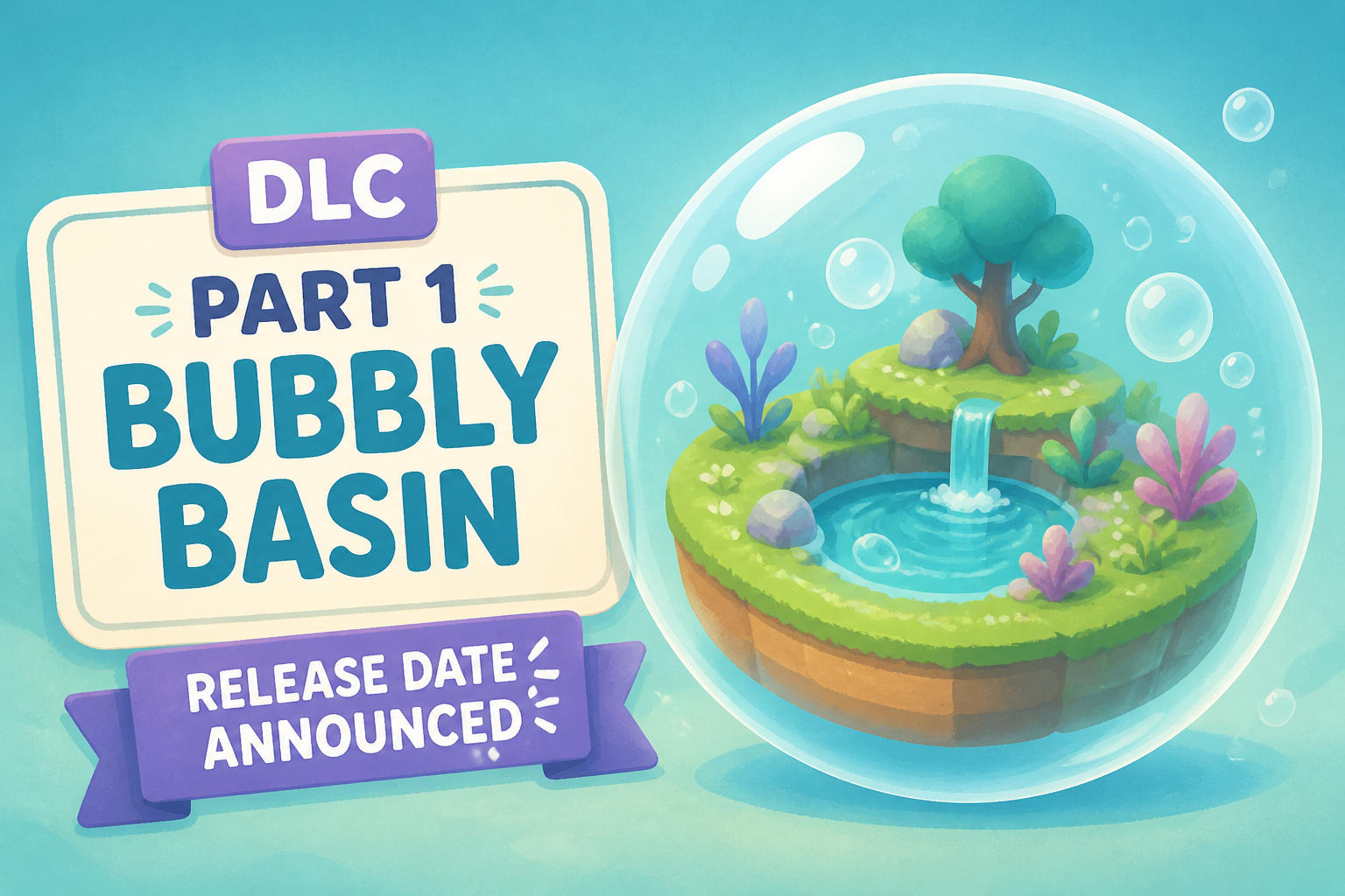 Pokemon Pokopia DLC - Part 1, Bubbly Basin release date announced