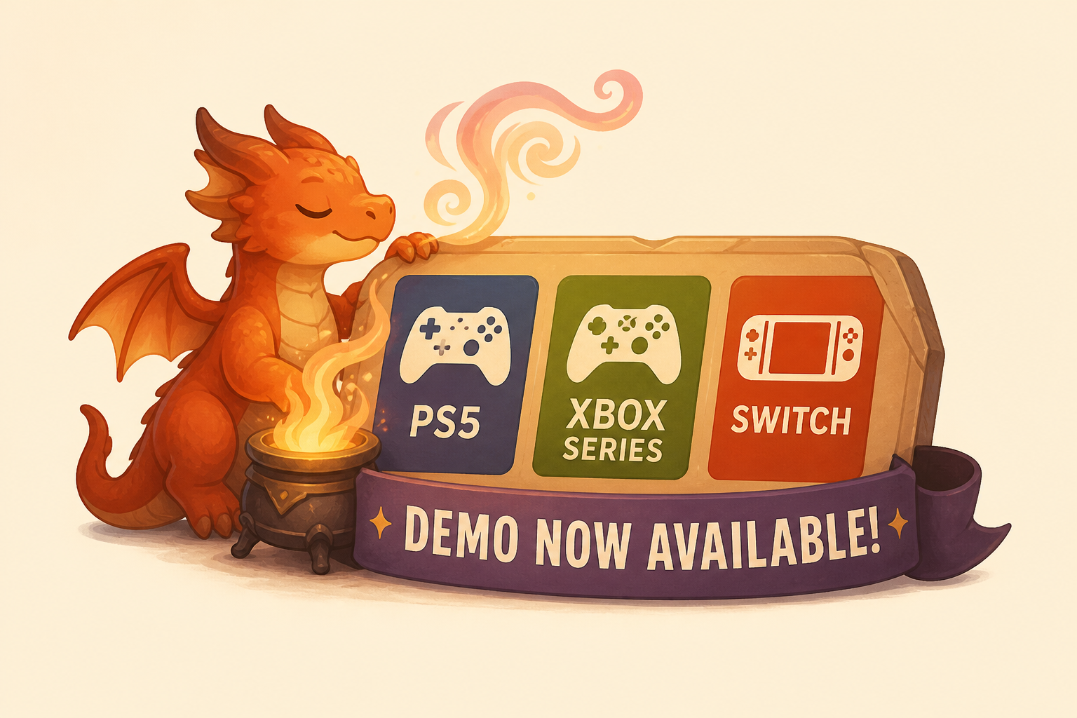 Flamecraft adds PS5, Xbox Series, and Switch versions; demo now available