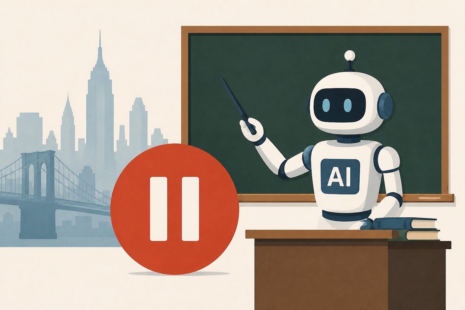New York school pauses plan to launch AI robot teacher