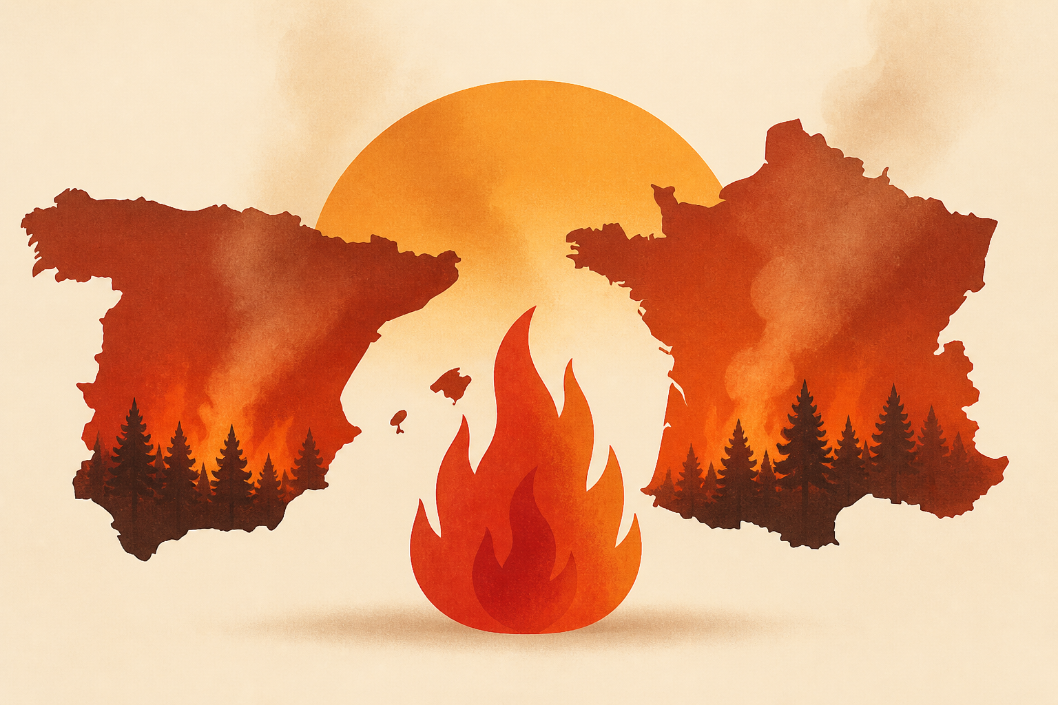 Spain and France wildfire crisis : NPR