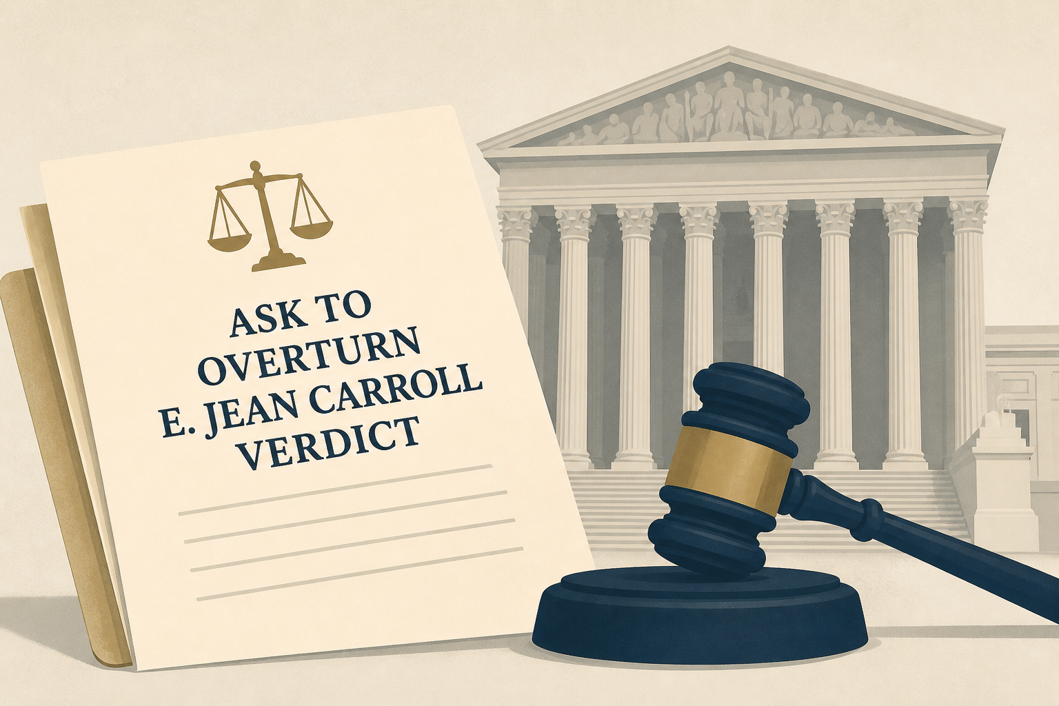 Trump, DOJ ask Supreme Court to overturn E. Jean Carroll verdict