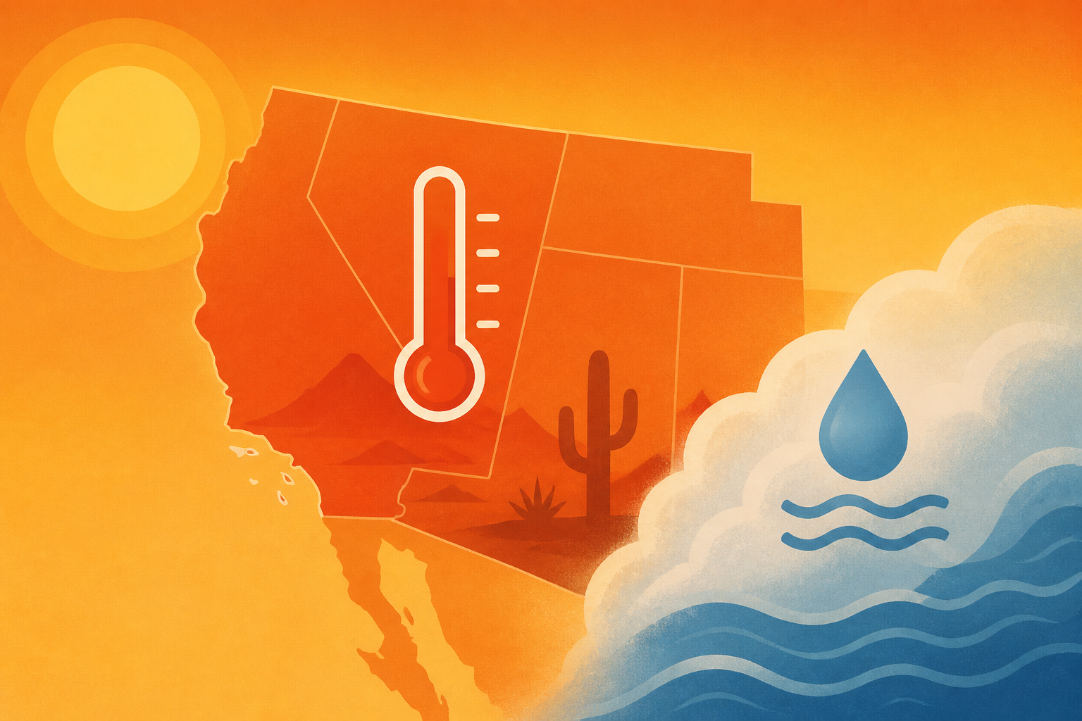 peaked Southwest U.S. heatwave into August, with elevated humidity persisting in SoCal due to very warm ocean