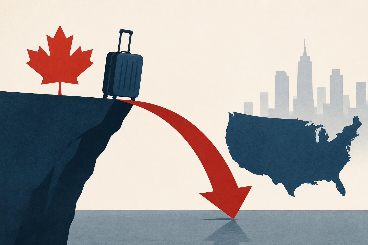 Canadians' Trips to US Plunge