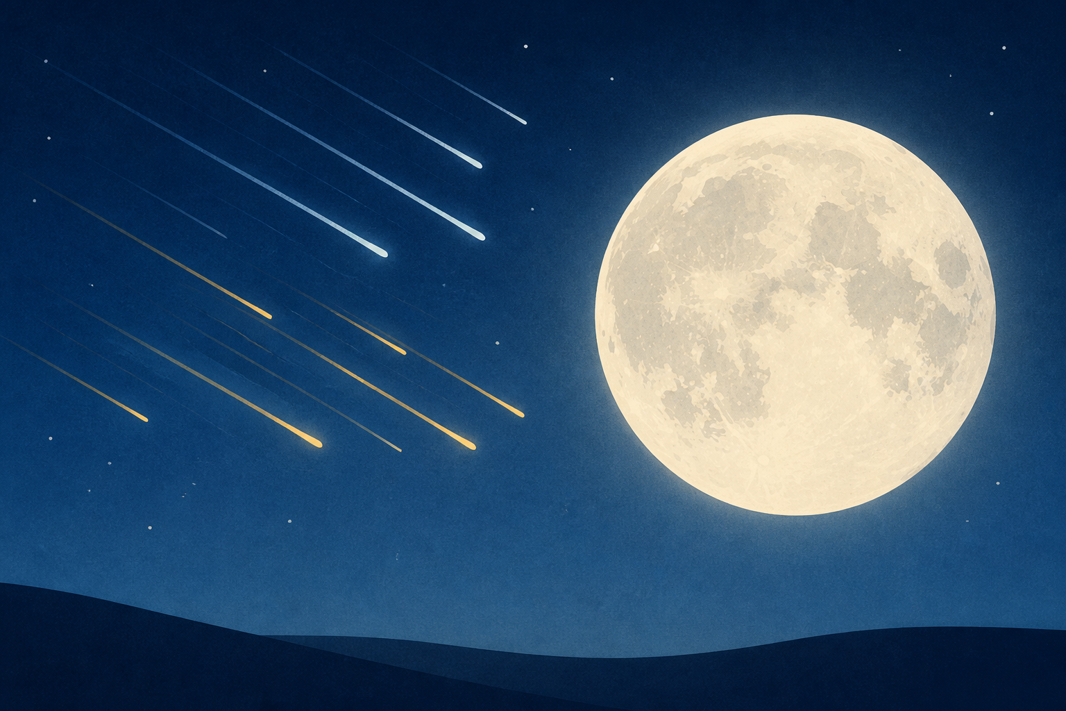 Double meteor showers peak this week, but the moon may steal the show