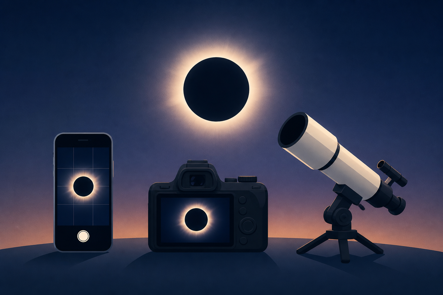 7 ways to photograph the 2026 total solar eclipse - from smartphone to telescope
