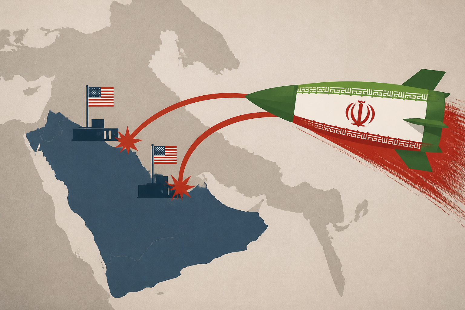 Iran attacks US bases in Middle East as Trump meets Netanyahu