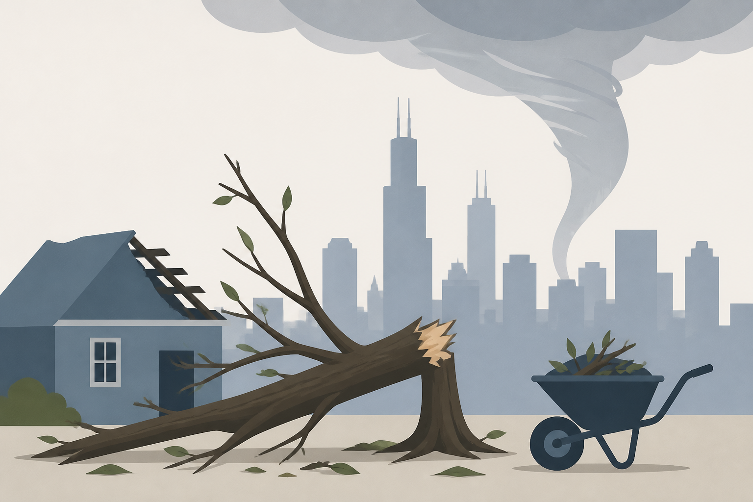 Cleanup continues after 4 tornadoes touch down across Chicago area