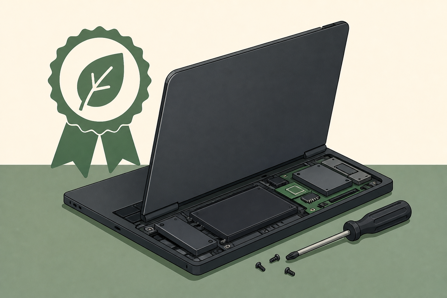 A Repairable Notebook At The Top Of The Class