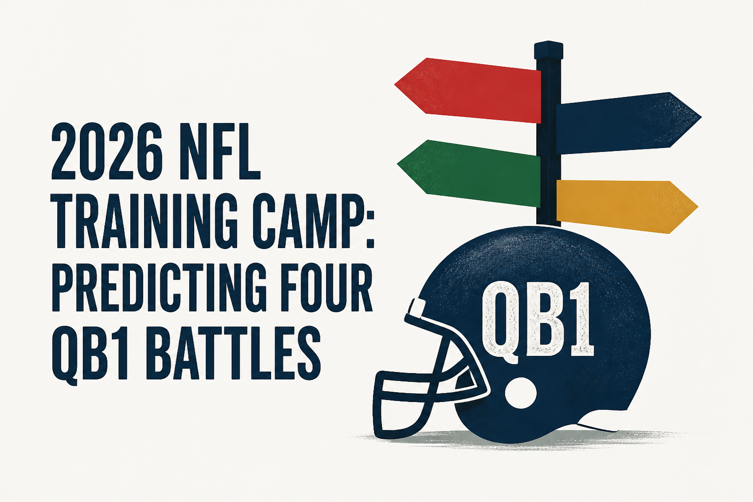 2026 NFL training camp: Predicting four QB1 battles