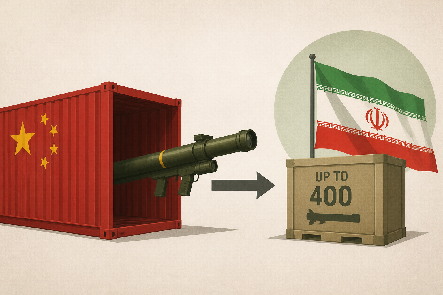 Iran set to receive up to 400 Chinese shoulder-fired air-defense systems within weeks