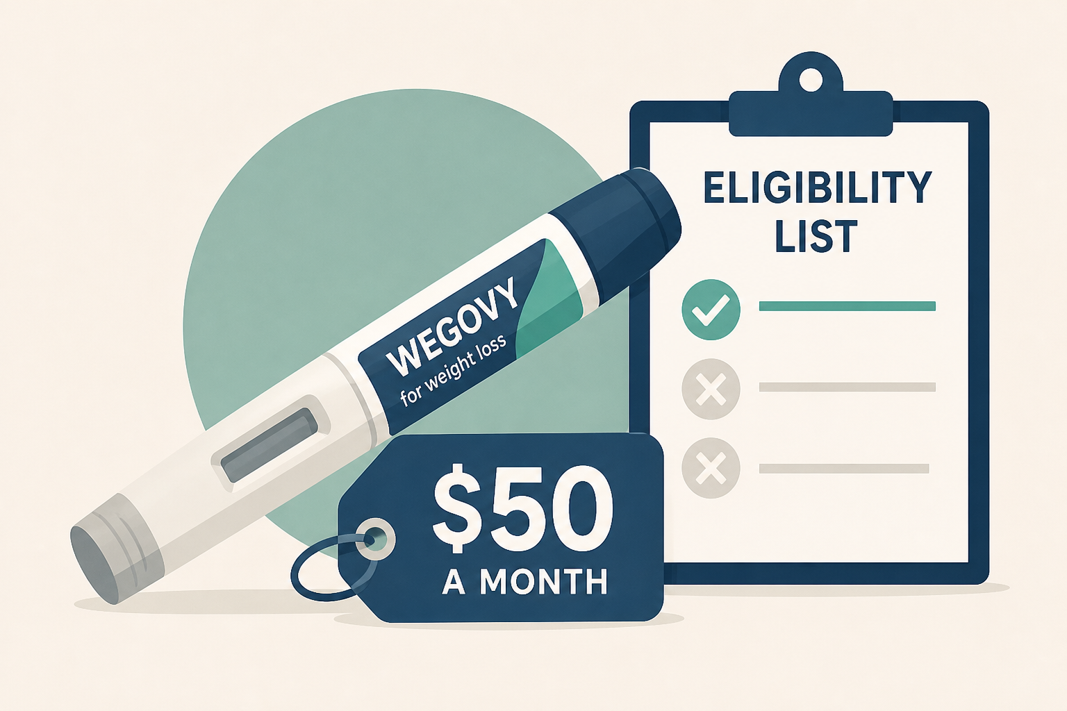 As of July 1, Medicare Covers Wegovy for Weight Loss at $50 a Month. The Eligibility List Is Short.
