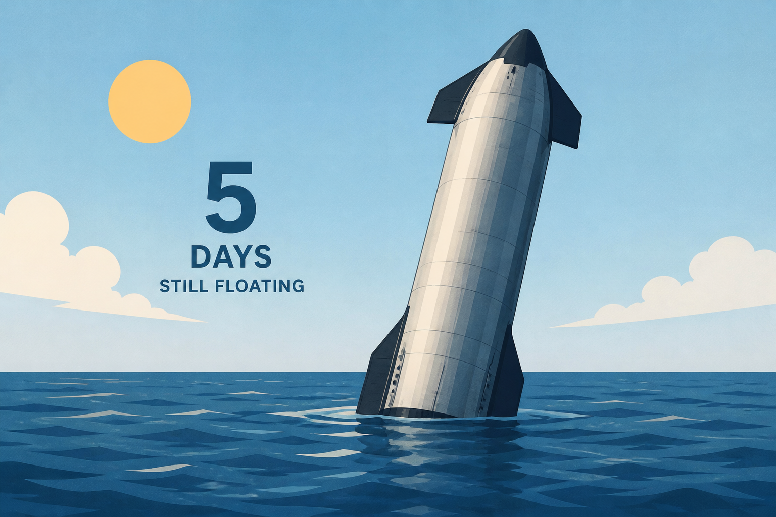SpaceX Starship still floating 5 days after flight photo of the day for July 29, 2026