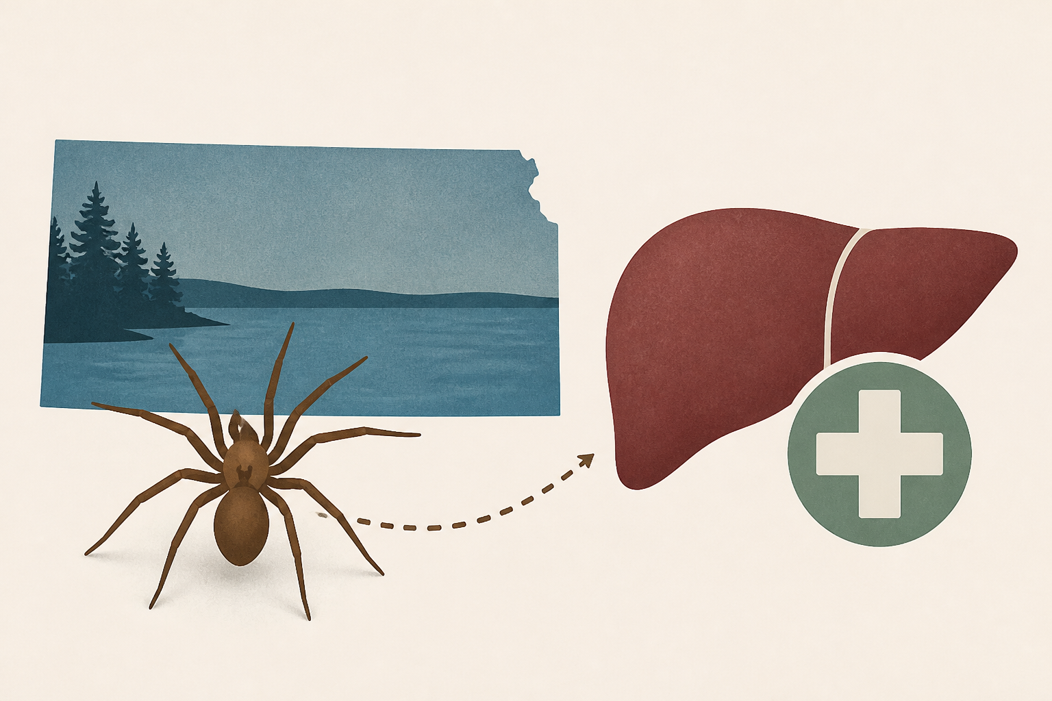 Kansas mother may need liver transplant after suspected brown recluse bite at Cheney Lake