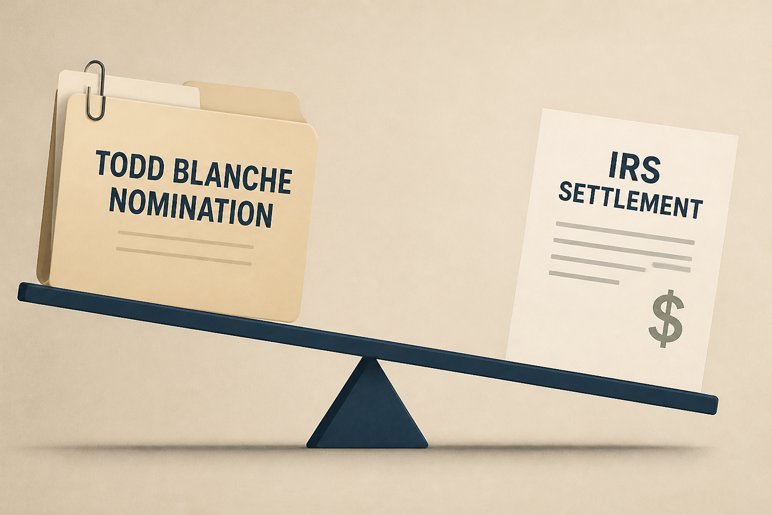 Todd Blanche nomination on edge over Trump, IRS settlement