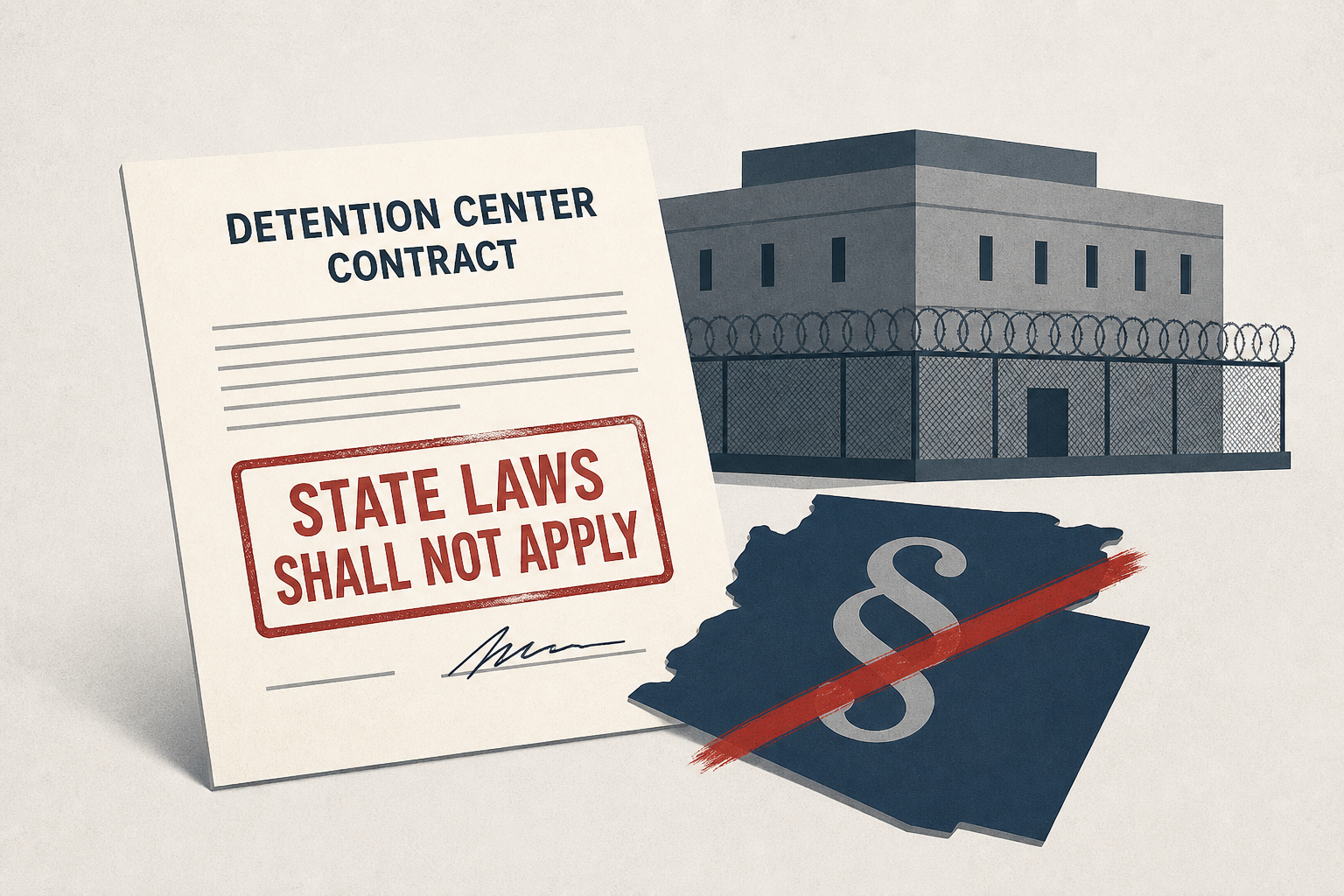 ICE’s New Detention Center Contracts Declare State Laws ‘Shall Not Apply’