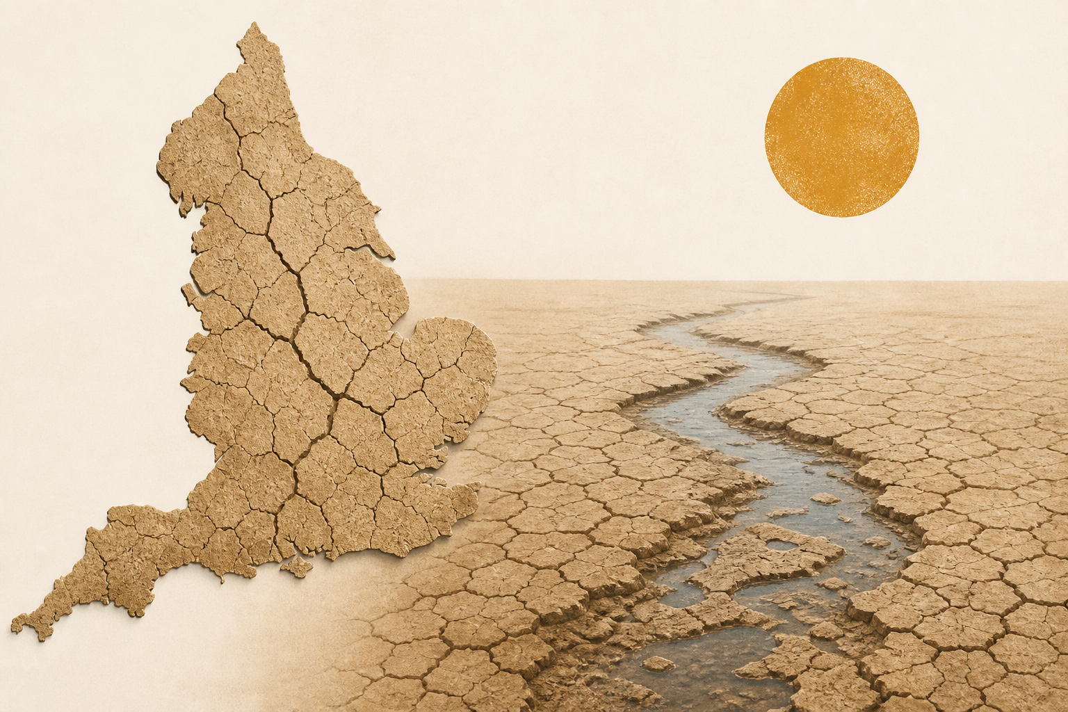 Scale of drought across England as rivers dry up