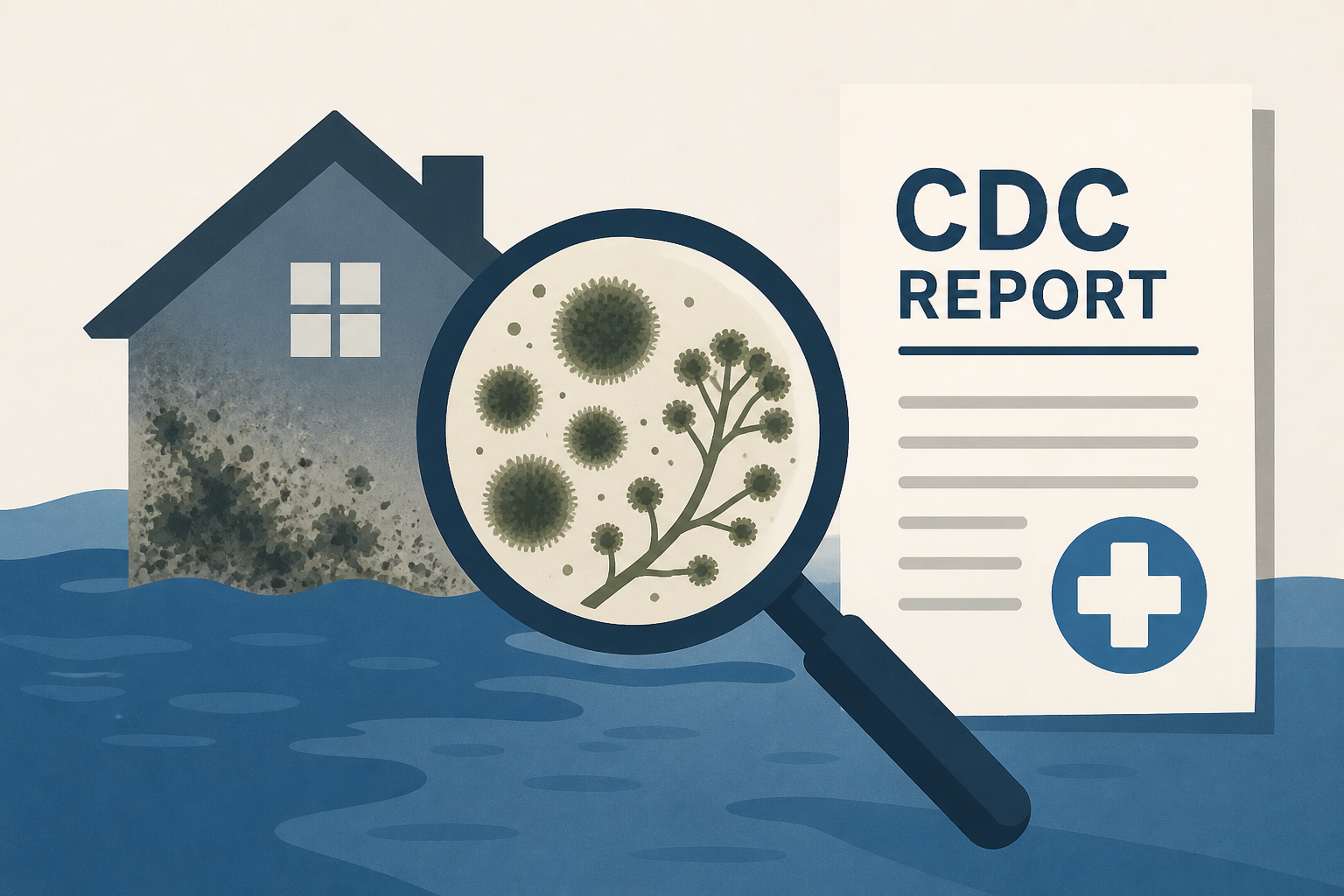 CDC report highlights mold disease, a worry after flooding