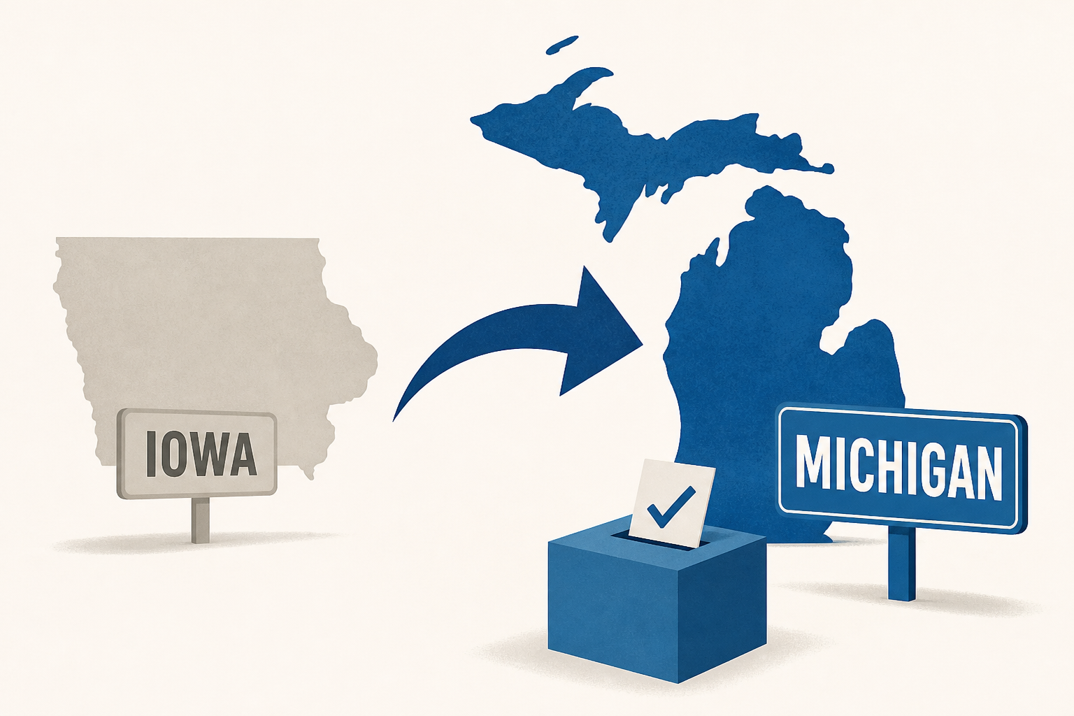 Goodbye, Iowa. Hello, Michigan. Which Democratic primaries will matter most in 2028?