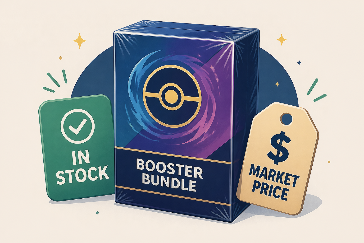 Pokémon TCG: Sealed Booster Bundles In Stock at Market Price