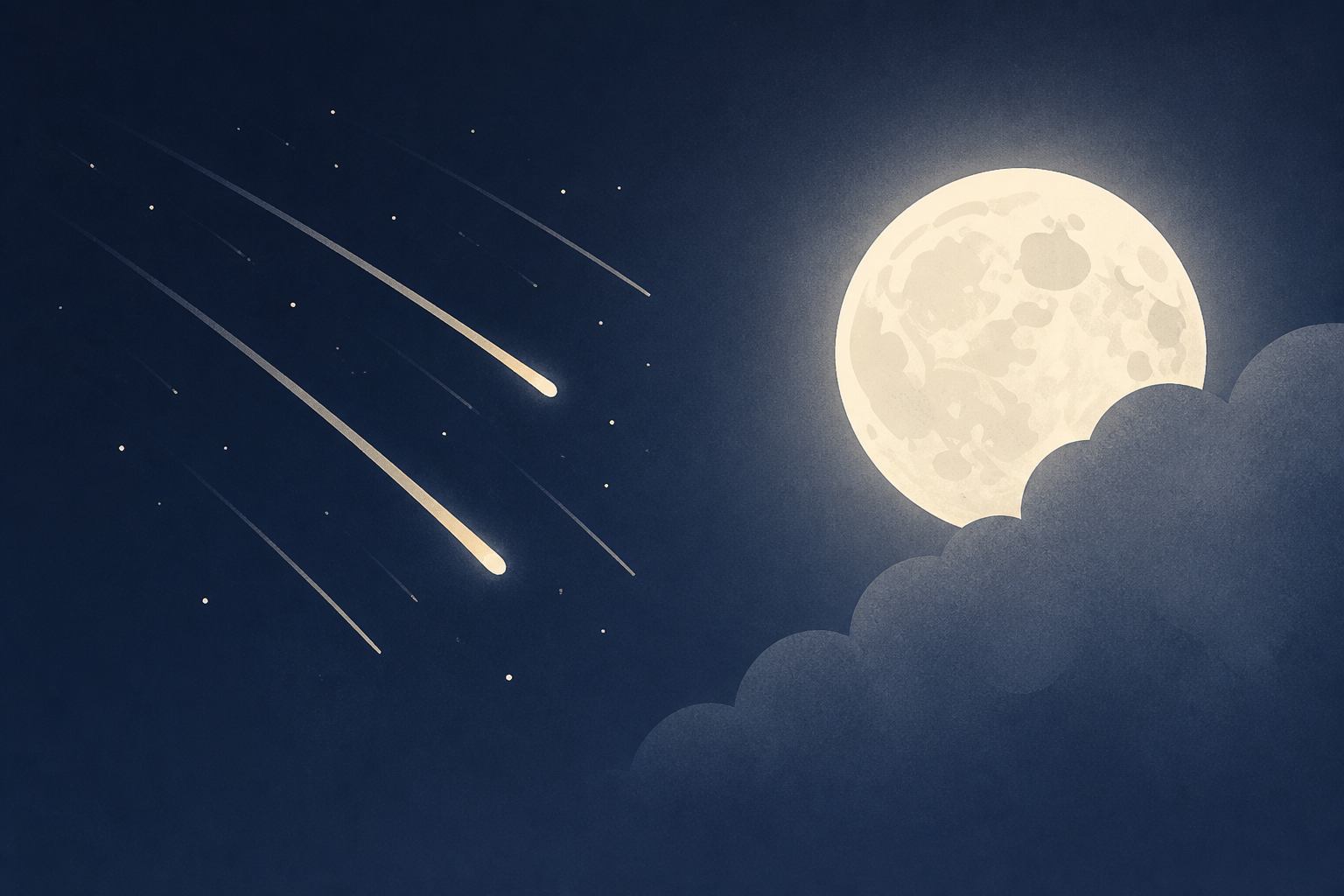 2 meteor showers expected to peak, but moonlight could spoil the view