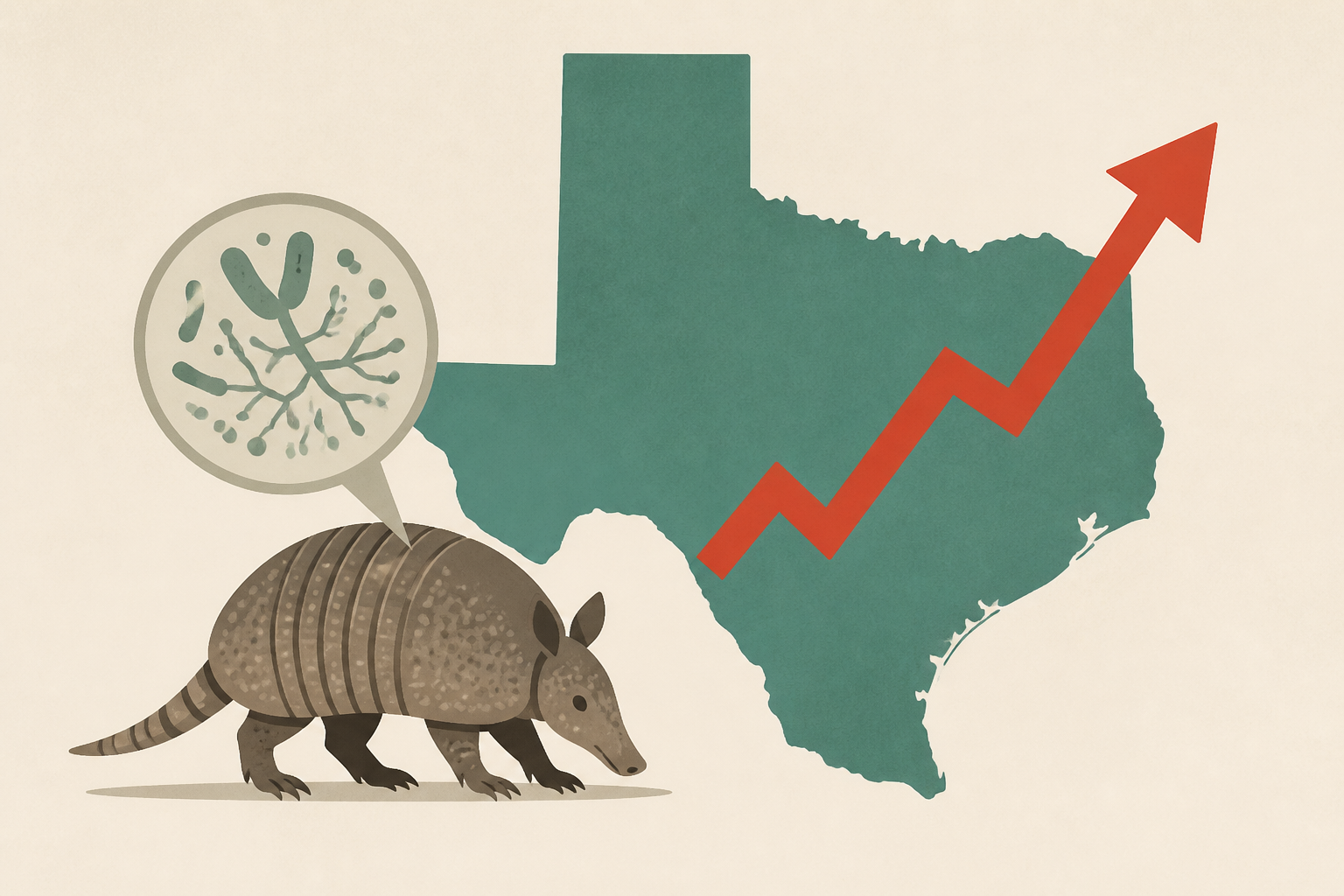 A 4,000-year-old disease is on the rise in this state thanks to armadillos