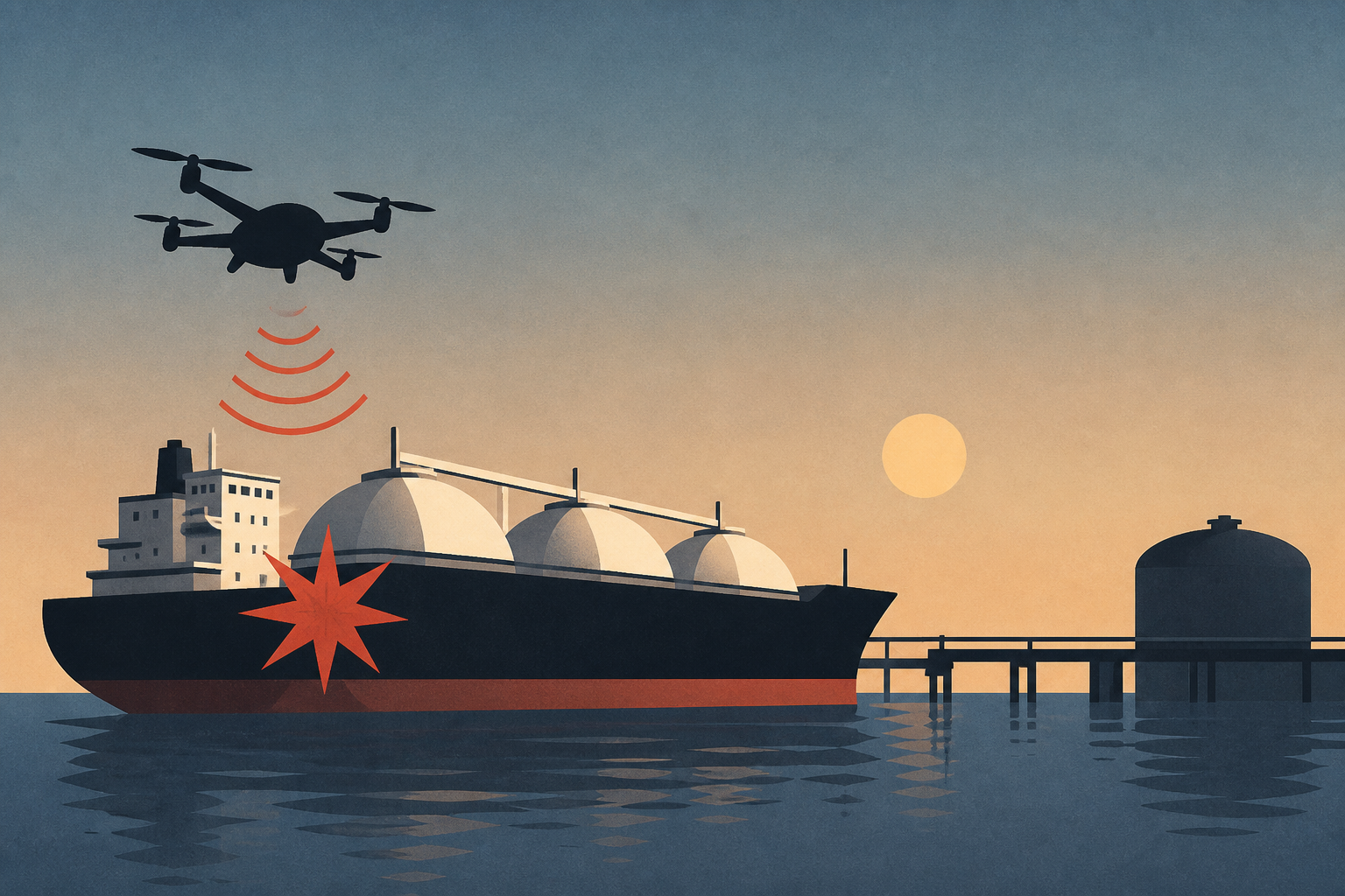 Drone strikes US-owned gas tanker in Egyptian port, in possible expansion of Mideast war