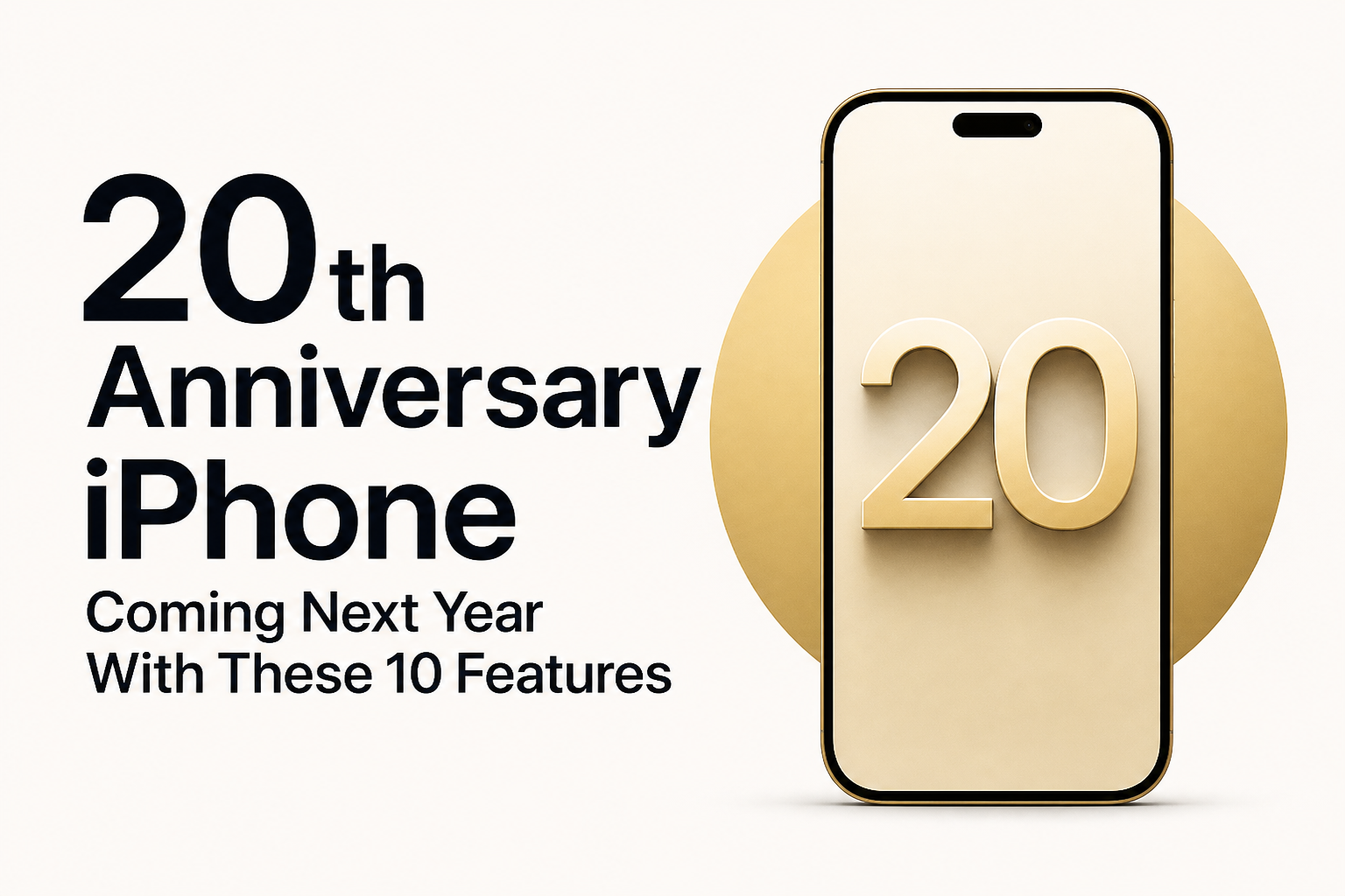 20th Anniversary iPhone Coming Next Year With These 10 Features