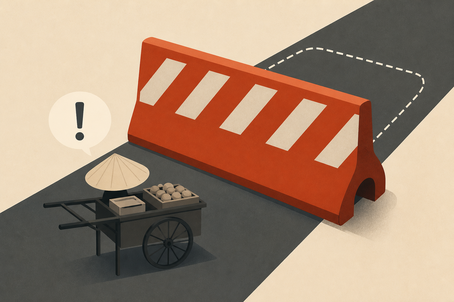 Small changes in Hanoi’s streets can mean big disruptions for those who depend on them