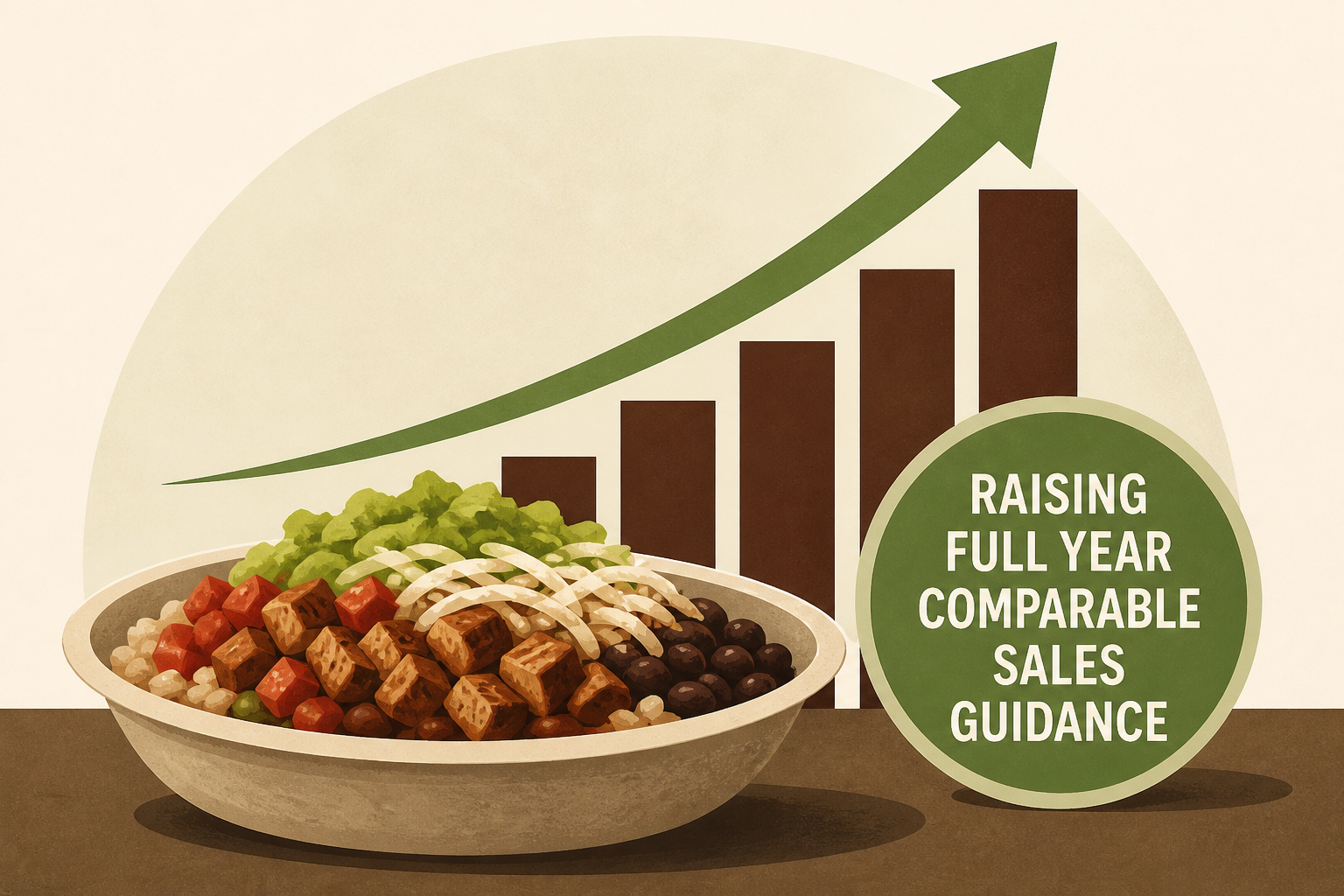 CHIPOTLE RAISES FULL YEAR COMPARABLE SALES GUIDANCE ON STRONG Q2 MOMENTUM
