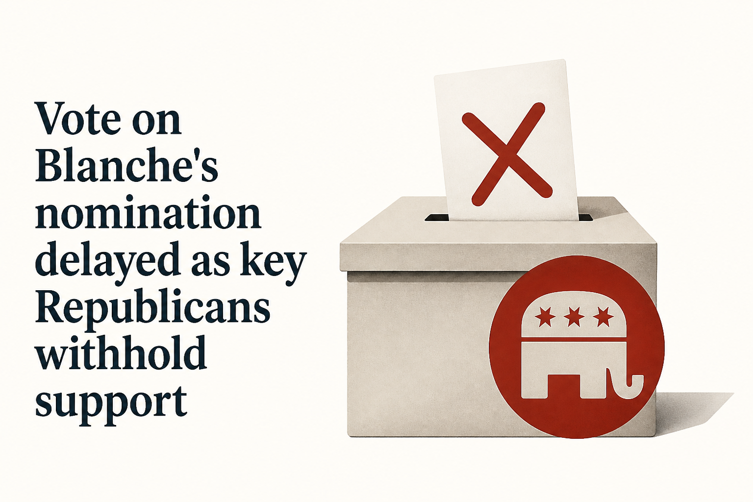 Vote on Blanche's nomination delayed as key Republicans withhold support : NPR