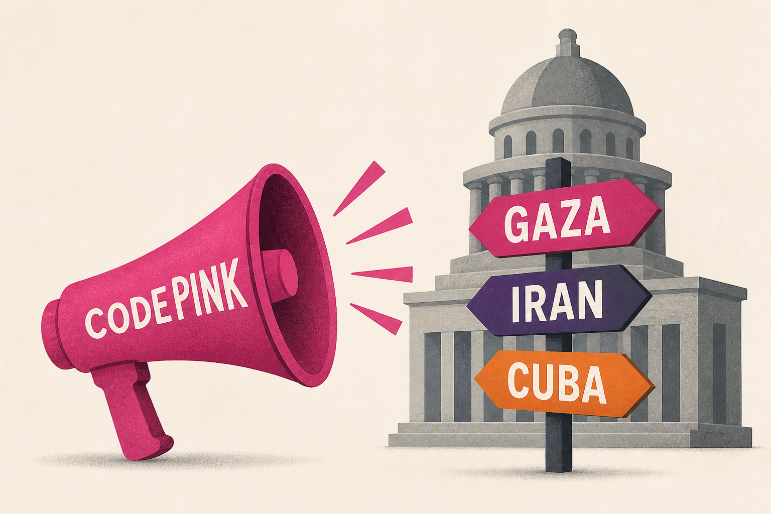 Rick Scott confronted by CodePink over Gaza, Iran and Cuba policies