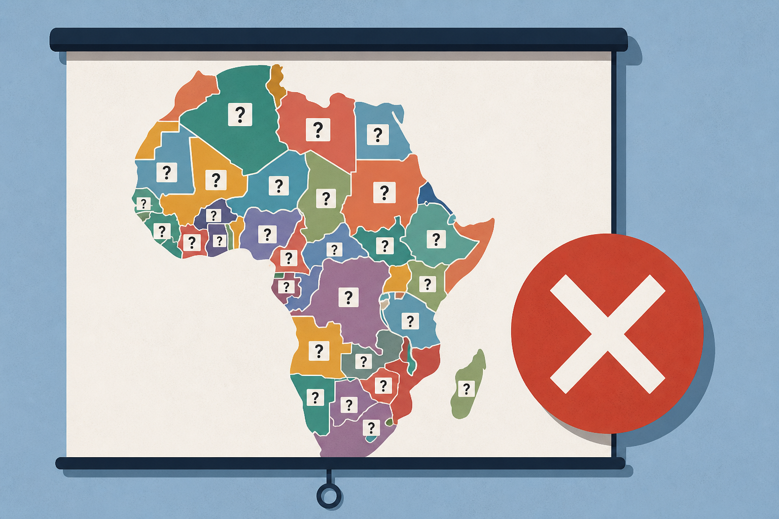 US government map of Africa mislabels every country at global conference