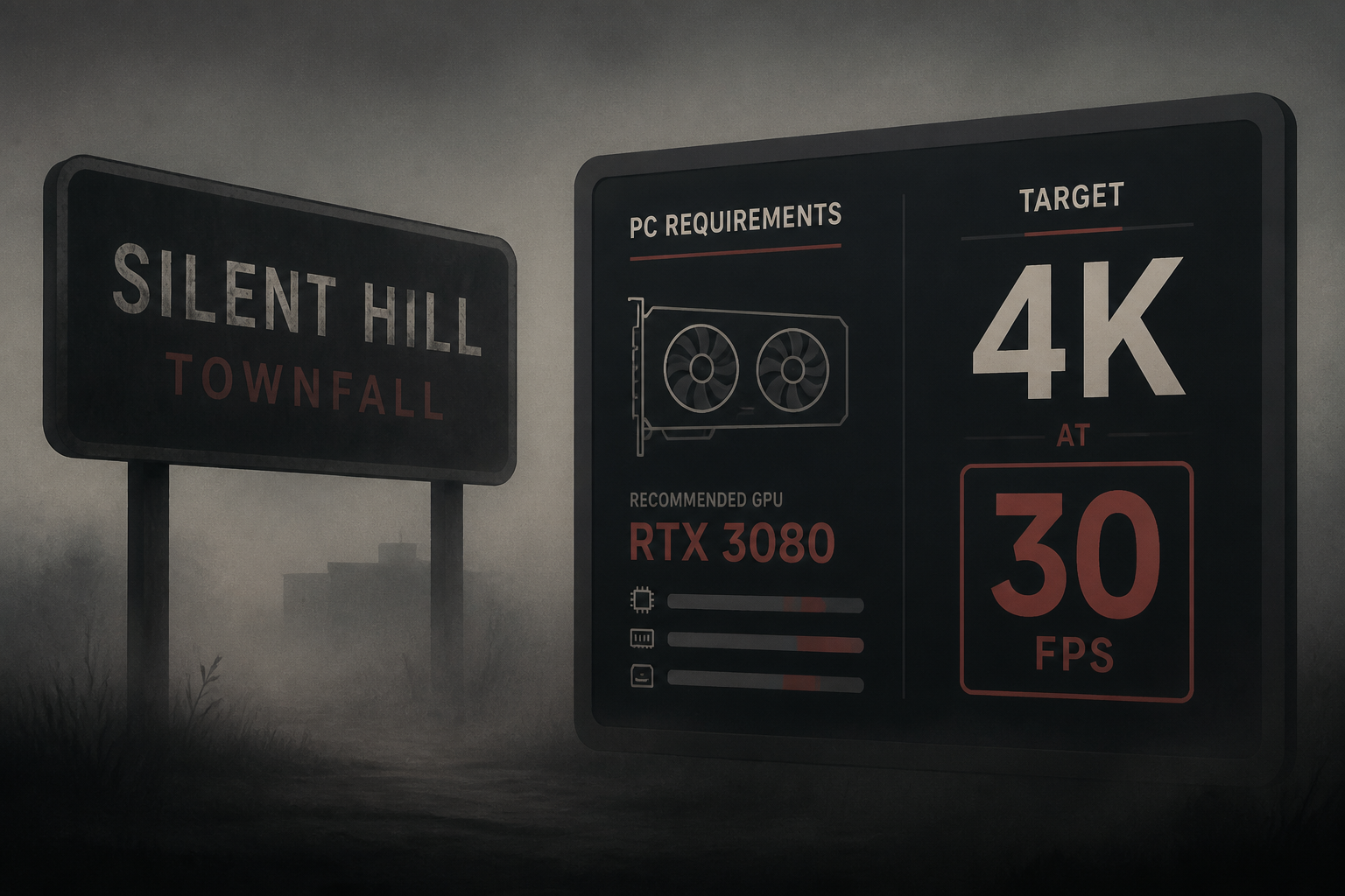 Silent Hill: Townfall PC Requirements Land Two Months Out, Targeting RTX 3080 for 4K but Only at 30 FPS