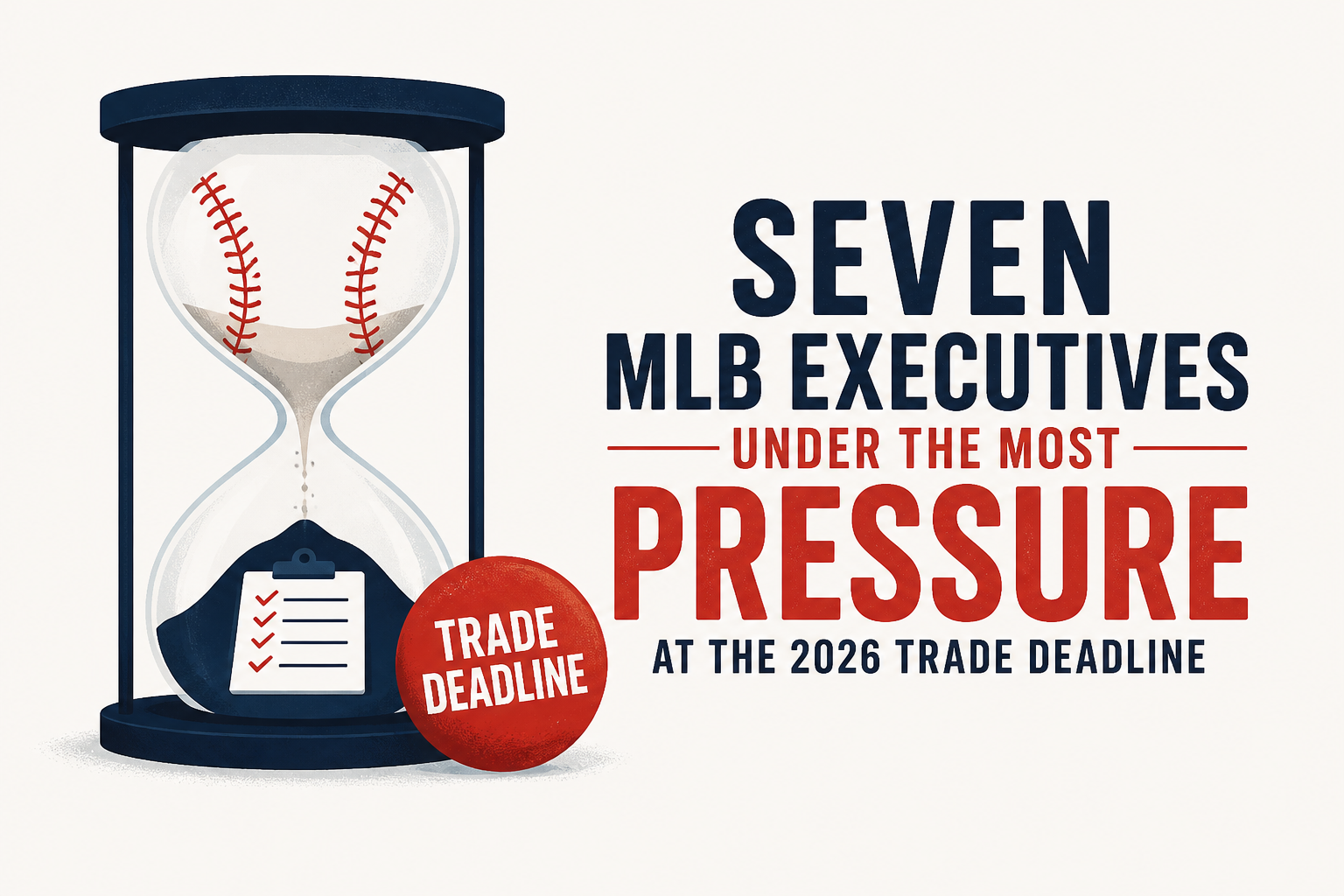Seven MLB executives under the most pressure at the 2026 trade deadline