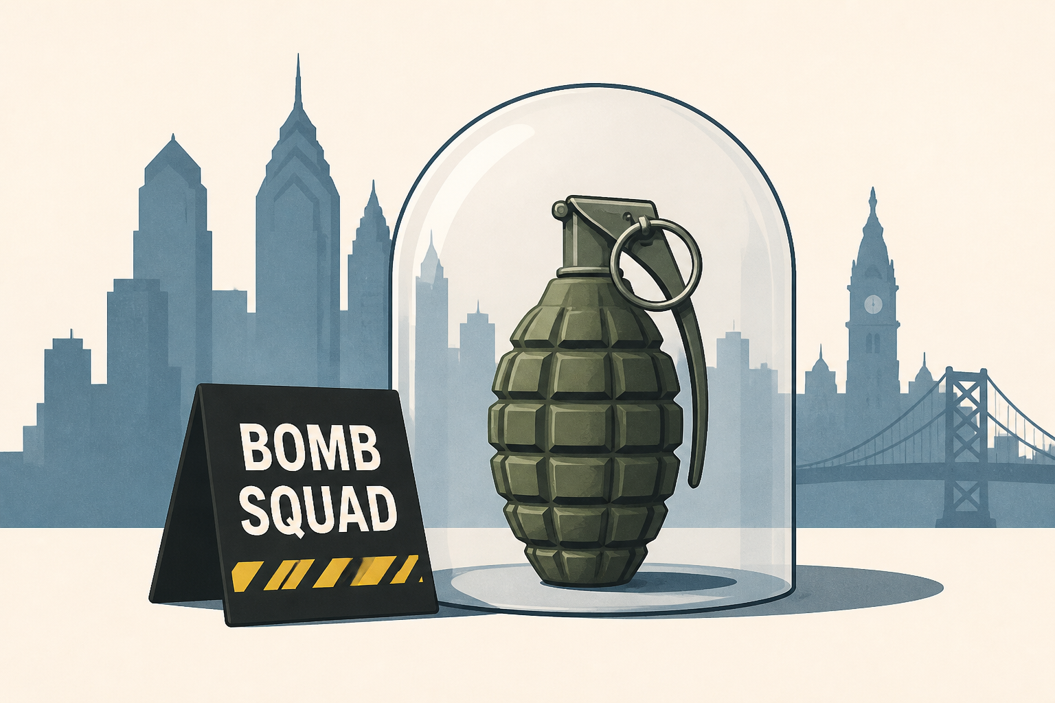Bomb squad safely removes reported grenade found in Philadelphia