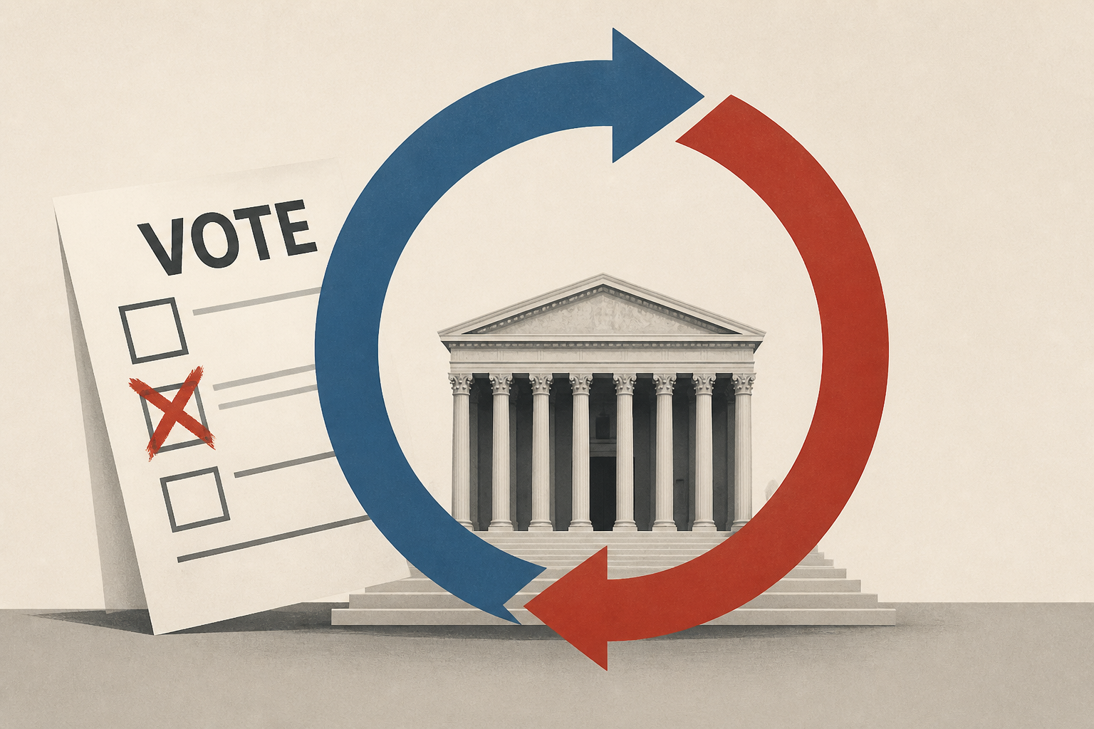 Trump wants the Supreme Court to reverse itself on voting chaos.