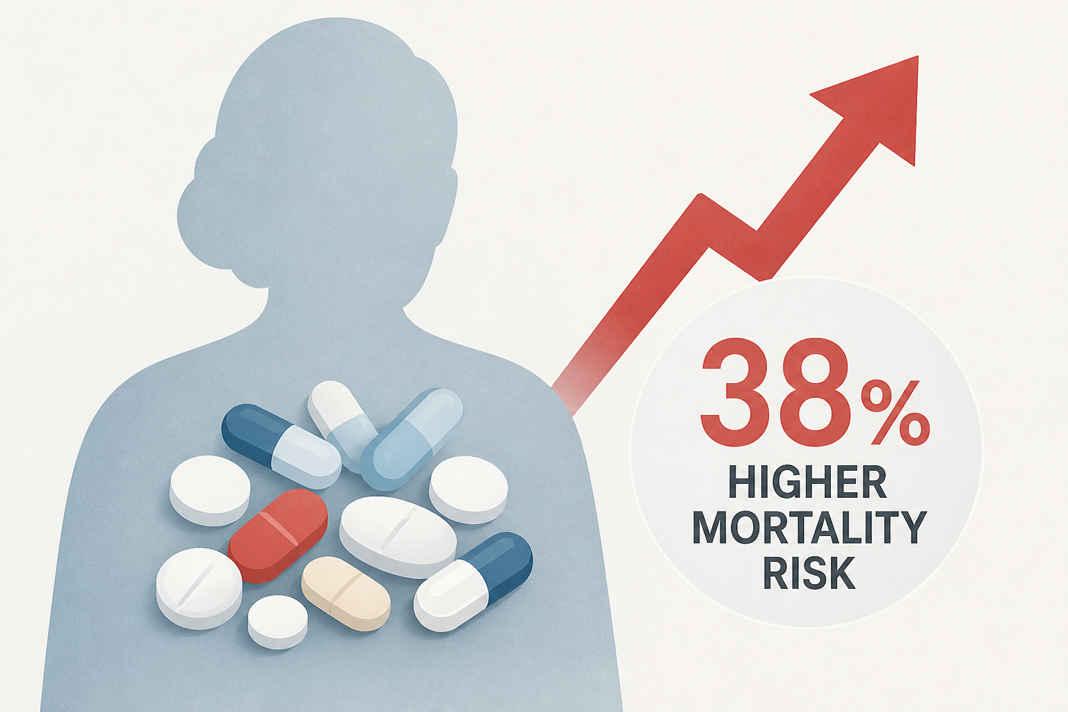 'Polypharmacy' linked to 38% higher mortality risk for older adults