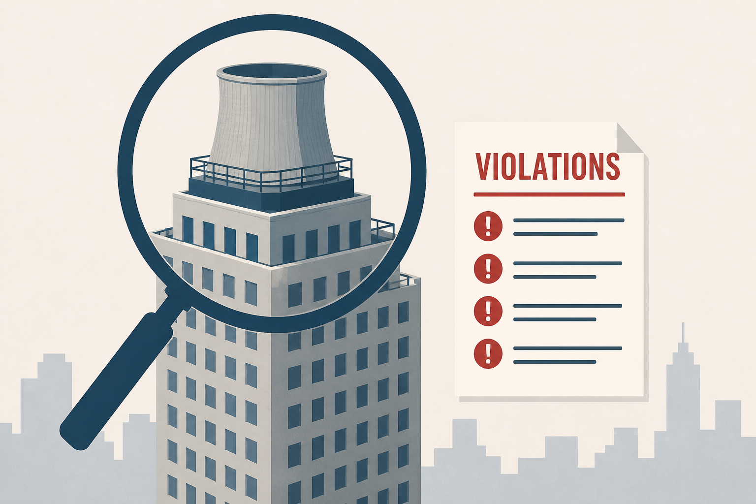What Upper East Side building got the most cooling tower violations