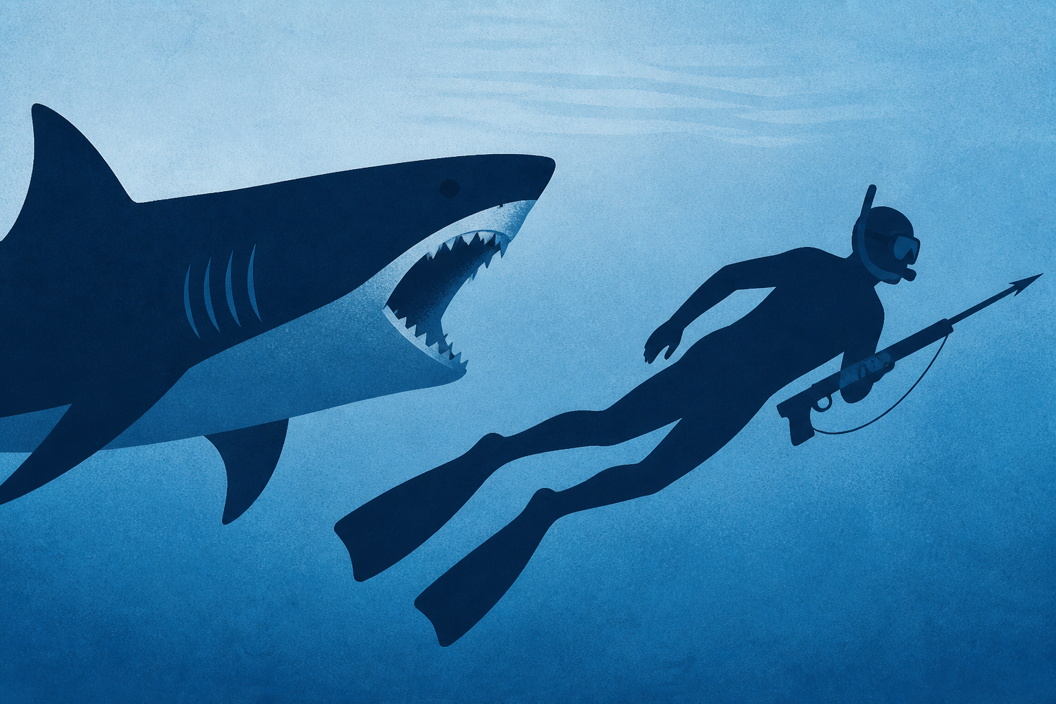 Watch: Terrifying moment shark attacks spearfish diver off Fiji coast