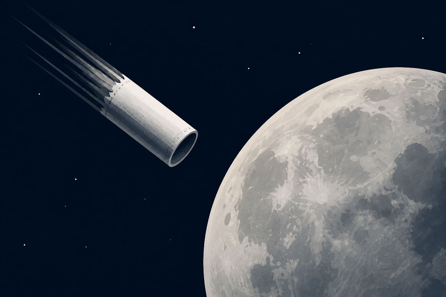 A piece of a SpaceX rocket is about to hit the moon