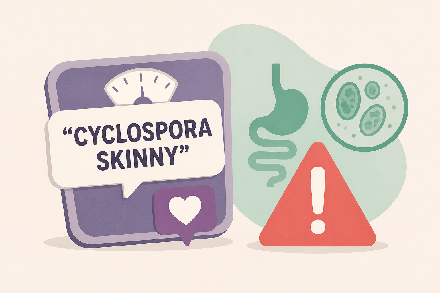 Weight-loss joke turns serious as 'cyclospora skinny' trend fuels health warnings