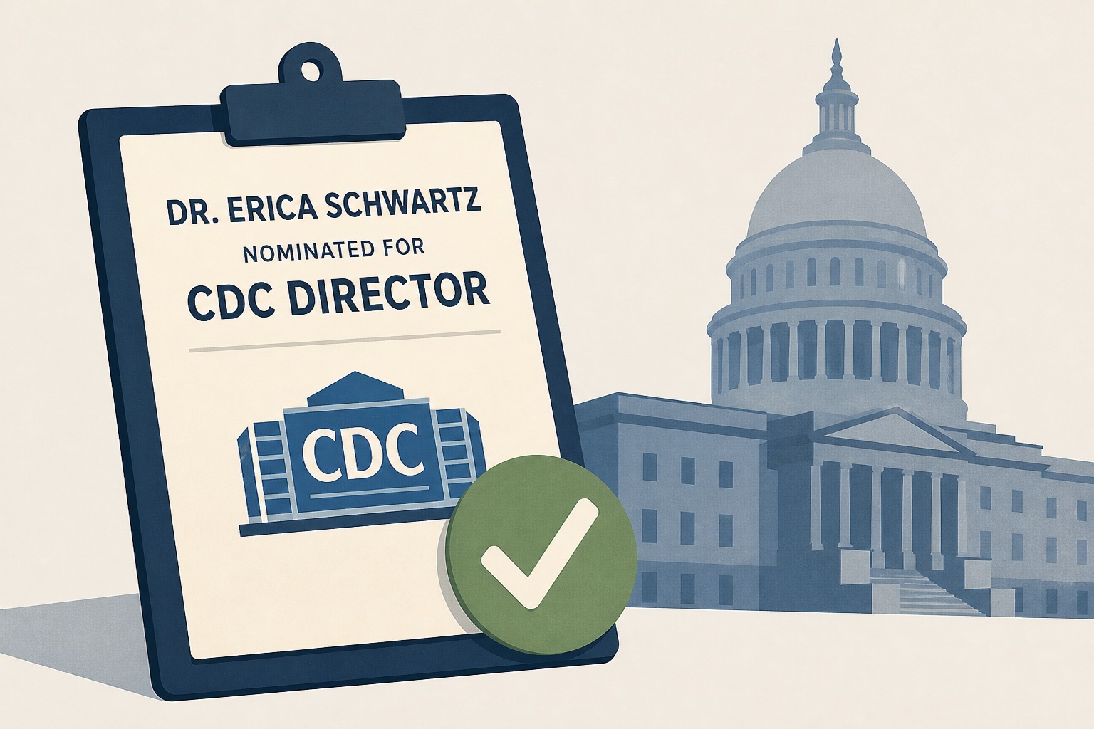 Senate committee advances Dr. Erica Schwartz to be Trump's CDC director