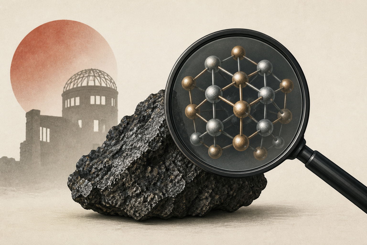 Hiroshima blast debris reveals a previously unknown alloy